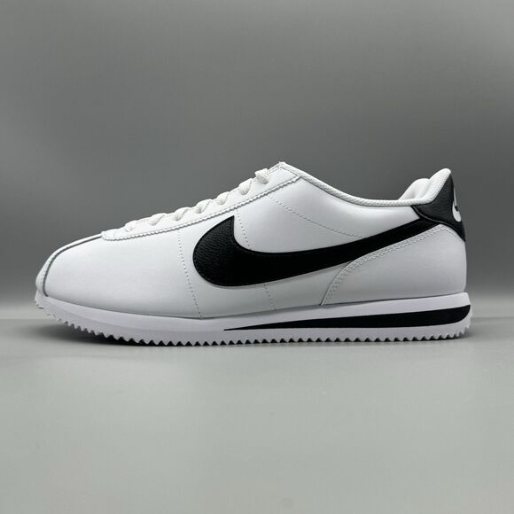 Nike Cortez Leather White Black Size 11.5 Men's Casual Shoes DM4044-105 Classic - Picture 4 of 11